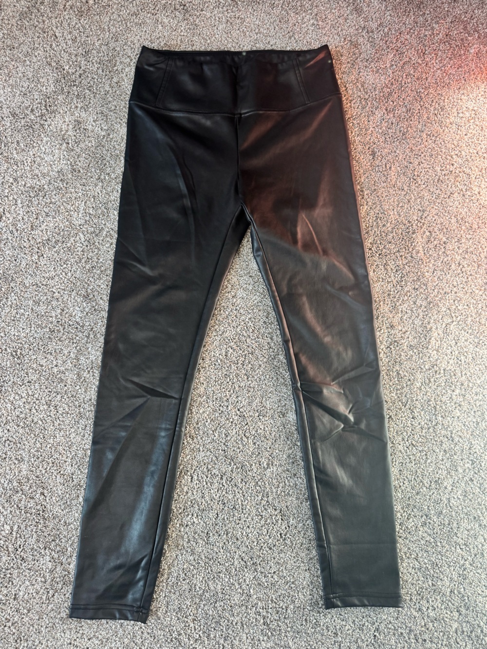 bp Black Faux Leather Leggings